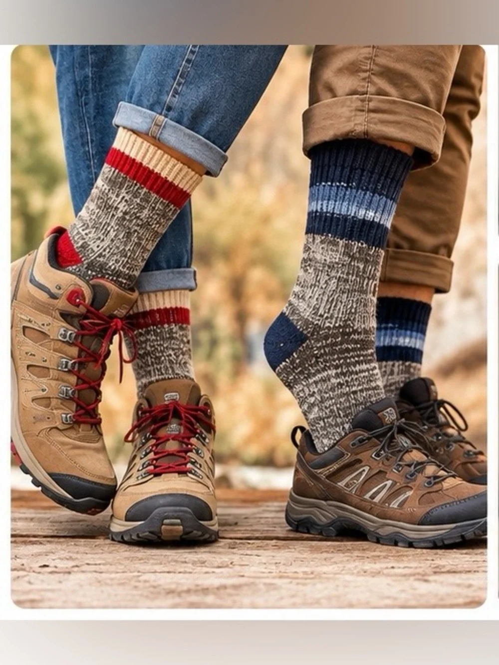 Alpine Design Rag Knit Crew Socks 2 Pair Bundle